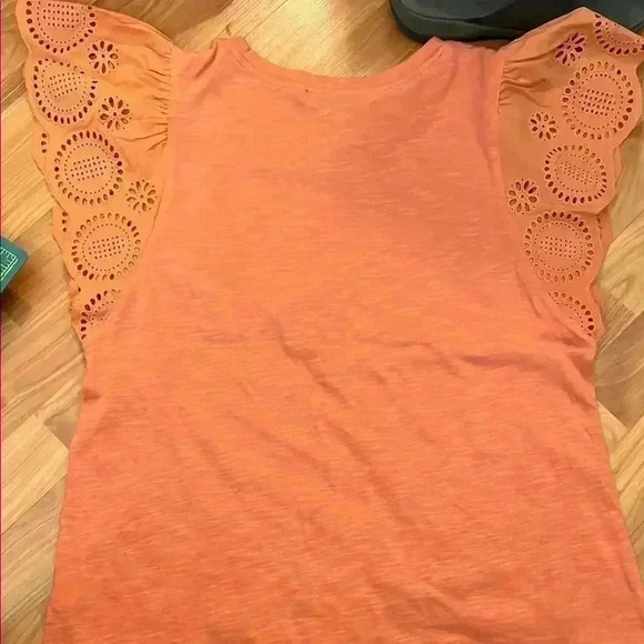 Eyelet Short Sleeved Top Jessica Simpson Size S - Picture 4 of 4